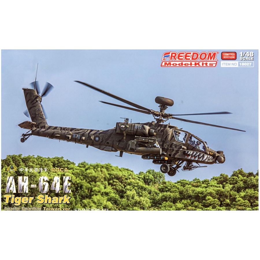Model Kit Helicopter - FREEDOM F18027 1/48 AH-64E Apache Guardian