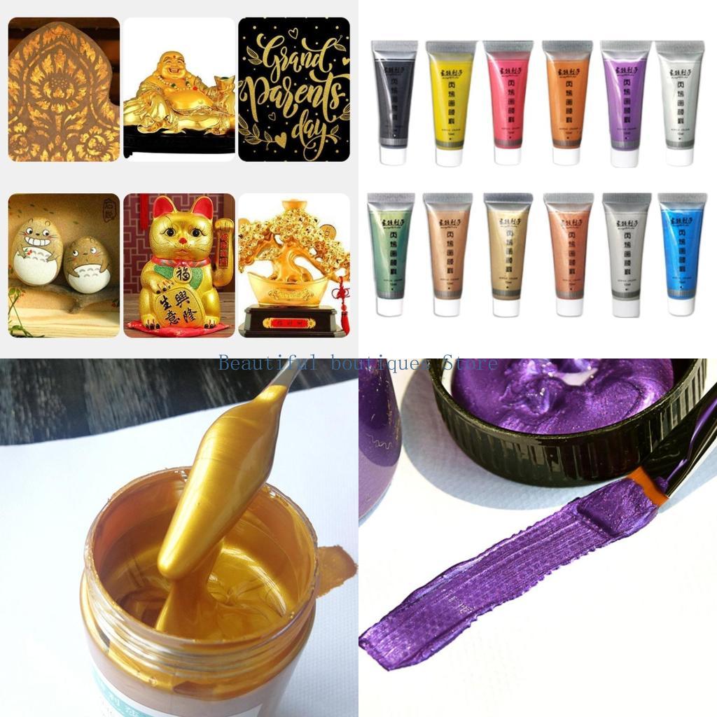 Metallic Paint Set - U4LF Shiny Effect Metallic Effect Acrilic