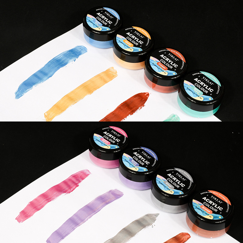 Set di 8 Colori di Vernice Acr - Metallic Paint Set recensione e prezzo
