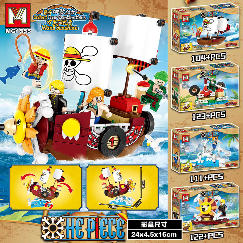 Set 4 in 1 One Piece THOUSAND  - Model Kit One Piece Ship recensione e prezzo